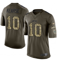 Men's Nike New York Jets #10 Jermaine Kearse Elite Green Salute to Service NFL Jersey