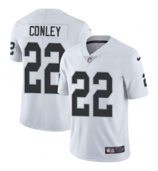 Men's Nike Oakland Raiders #22 Gareon Conley White Vapor Untouchable Limited Player NFL Jersey