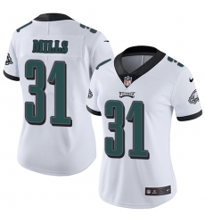 Women's Nike Philadelphia Eagles #31 Jalen Mills White Vapor Untouchable Limited Player NFL Jersey