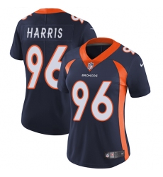 Women's Nike Denver Broncos #96 Shelby Harris Navy Blue Alternate Vapor Untouchable Limited Player NFL Jersey