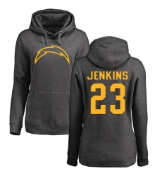 NFL Women's Nike Los Angeles Chargers #23 Rayshawn Jenkins Ash One Color Pullover Hood