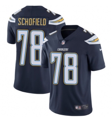 Men's Nike Los Angeles Chargers #78 Michael Schofield Navy Blue Team Color Vapor Untouchable Limited Player NFL Jersey