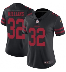 Women's Nike San Francisco 49ers #32 Joe Williams Black Vapor Untouchable Limited Player NFL Jersey