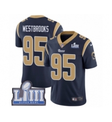 Youth Nike Los Angeles Rams #95 Ethan Westbrooks Navy Blue Team Color Vapor Untouchable Limited Player Super Bowl LIII Bound NFL Jersey