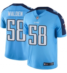 Youth Nike Tennessee Titans #58 Erik Walden Limited Light Blue Rush Vapor Untouchable NFL Jersey