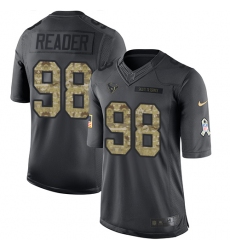 Youth Nike Houston Texans #98 D.J. Reader Limited Black 2016 Salute to Service NFL Jersey