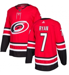 Men's Adidas Carolina Hurricanes #7 Derek Ryan Premier Red Home NHL Jersey