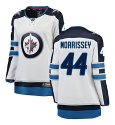 Women's Winnipeg Jets #44 Josh Morrissey Fanatics Branded White Away Breakaway NHL Jersey