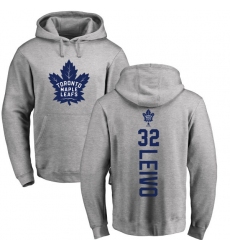 NHL Adidas Toronto Maple Leafs #32 Josh Leivo Ash Backer Pullover Hoodie