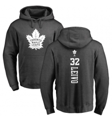 NHL Adidas Toronto Maple Leafs #32 Josh Leivo Charcoal One Color Backer Pullover Hoodie
