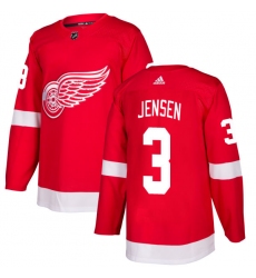 Youth Adidas Detroit Red Wings #3 Nick Jensen Authentic Red Home NHL Jersey