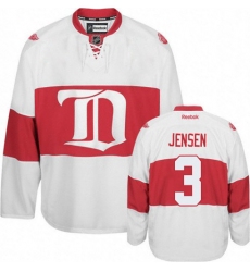 Youth Reebok Detroit Red Wings #3 Nick Jensen Authentic White Third NHL Jersey