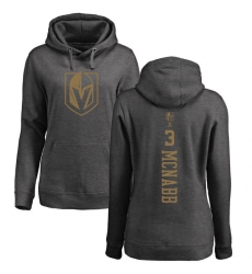 NHL Women's Adidas Vegas Golden Knights #3 Brayden McNabb Charcoal One Color Backer Pullover Hoodie