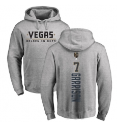 NHL Adidas Vegas Golden Knights #7 Jason Garrison Gray Backer Pullover Hoodie
