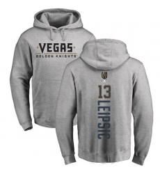 NHL Adidas Vegas Golden Knights #13 Brendan Leipsic Gray Backer Pullover Hoodie