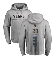 NHL Adidas Vegas Golden Knights #20 Paul Thompson Gray Backer Pullover Hoodie