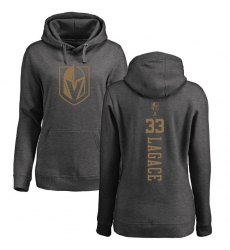 NHL Women's Adidas Vegas Golden Knights #33 Maxime Lagace Charcoal One Color Backer Pullover Hoodie