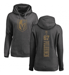 NHL Women's Adidas Vegas Golden Knights #67 Teemu Pulkkinen Charcoal One Color Backer Pullover Hoodie