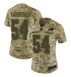 Women's Nike Buffalo Bills #54 Eddie Yarbrough Limited Camo 2018 Salute to Service NFL Jersey