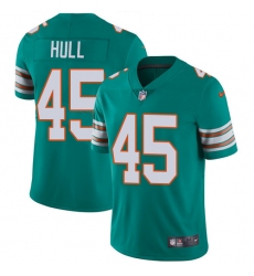 Men's Nike Miami Dolphins #45 Mike Hull Aqua Green Alternate Vapor Untouchable Limited Player NFL Jersey