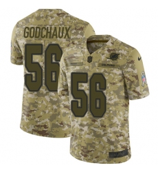 Youth Nike Miami Dolphins #56 Davon Godchaux Limited Camo 2018 Salute to Service NFL Jersey