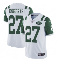 Men's Nike New York Jets #27 Darryl Roberts White Vapor Untouchable Limited Player NFL Jersey