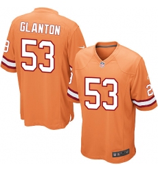 Men's Nike Tampa Bay Buccaneers #53 Adarius Glanton Game Orange Glaze Alternate NFL Jersey