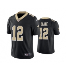 Men's New Orleans Saints #12 Chris Olave Black Vapor Limited Stitched Jersey