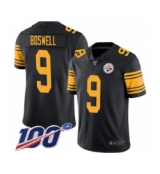 Youth Pittsburgh Steelers #9 Chris Boswell Limited Black Rush Vapor Untouchable 100th Season Football Jersey