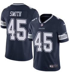 Men's Nike Dallas Cowboys #45 Rod Smith Navy Blue Team Color Vapor Untouchable Limited Player NFL Jersey