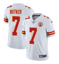 Youth Nike Kansas City Chiefs #7 Harrison Butker White Vapor Untouchable Limited Player NFL Jersey