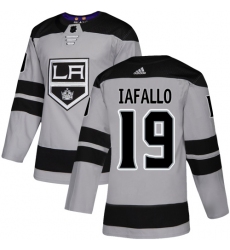 Youth Adidas Los Angeles Kings #19 Alex Iafallo Authentic Gray Alternate NHL Jersey