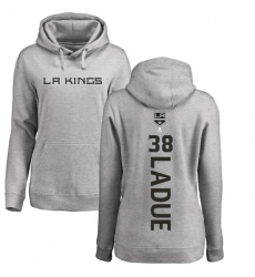 NHL Women's Adidas Los Angeles Kings #38 Paul LaDue Ash Backer Pullover Hoodie