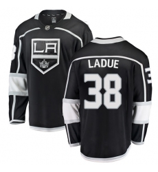 Youth Los Angeles Kings #38 Paul LaDue Authentic Black Home Fanatics Branded Breakaway NHL Jersey