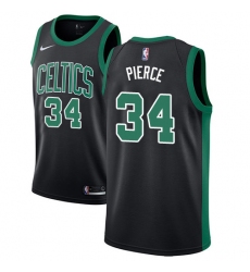 Women's Adidas Boston Celtics #34 Paul Pierce Authentic Black NBA Jersey - Statement Edition