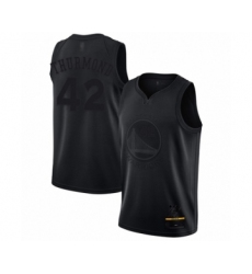 Men's Golden State Warriors #42 Nate Thurmond Swingman Black MVP Basketball Jersey