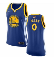 Women's Nike Golden State Warriors #0 Patrick McCaw Swingman Royal Blue Road 2018 NBA Finals Bound NBA Jersey - Icon Edition