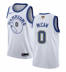 Youth Nike Golden State Warriors #0 Patrick McCaw Authentic White Hardwood Classics 2018 NBA Finals Bound NBA Jersey