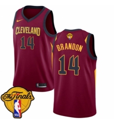 Men's Nike Cleveland Cavaliers #14 Terrell Brandon Swingman Maroon 2018 NBA Finals Bound NBA Jersey - Icon Edition