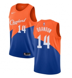 Women's Nike Cleveland Cavaliers #14 Terrell Brandon Swingman Blue NBA Jersey - City Edition