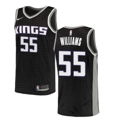 Men's Nike Sacramento Kings #55 Jason Williams Swingman Black NBA Jersey Statement Edition