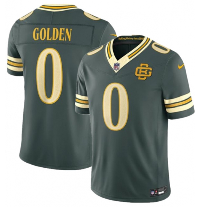 Men's Green Bay Packers #0 Matthew Golden Dark Green 2026 F.U.S.E. Rivalries Collection Limited Football Stitched Jersey