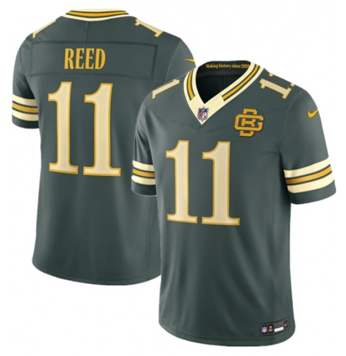 Men's Green Bay Packers #11 Jayden Reed Dark Green 2026 F.U.S.E. Rivalries Collection Limited Football Stitched Jersey