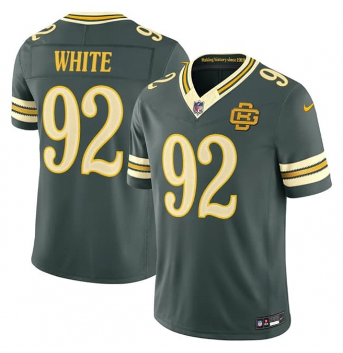 Men's Green Bay Packers #92 Reggie white Dark Green 2026 F.U.S.E. Rivalries Collection Limited Football Stitched Jersey