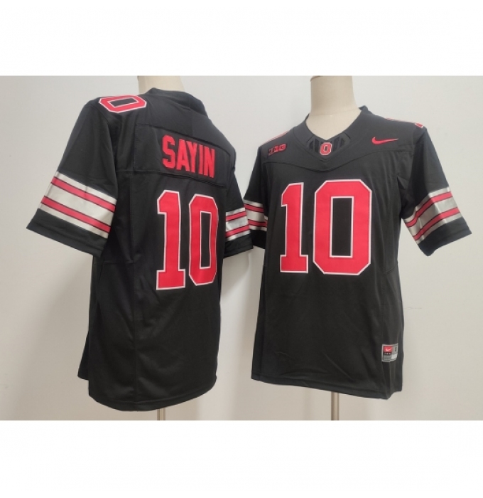 Men's Ohio State Buckeyes #10 Julian Sayin Black F U S E Limited Stitched Jersey