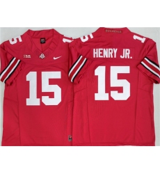 Men's Ohio State Buckeyes #15 Chris Henry Jr Red 2025 F.U.S.E. Limited Stitched Jersey