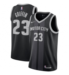 Women's Nike Detroit Pistons #23 Blake Griffin Swingman Black NBA Jersey - City Edition