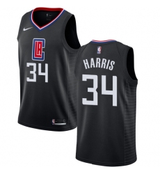 Women's Nike Los Angeles Clippers #34 Tobias Harris Swingman Black Alternate NBA Jersey Statement Edition