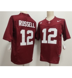 Men's Alabama Crimson Tide #12 Keelon Russell Red 2026 F.U.S.E Stitched Football Jersey