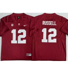 Men's Alabama Crimson Tide #12 Keelon Russell Red 2026 Stitched Football Jersey